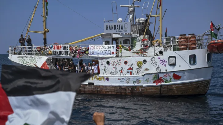 Israeli Forces Intercept Gaza-Bound Ship Handala as Strikes Kill 71 in a Day