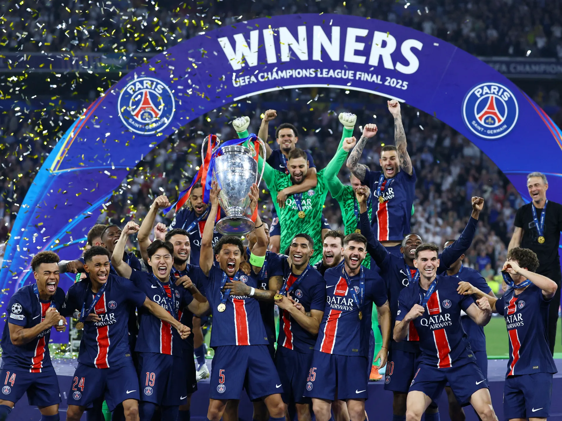 PSG win best men's club