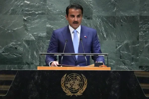 Qatar’s Emir Accuses Israel of Undermining Gaza Truce Talks at UN