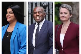 Lammy, Cooper and Mahmood get new jobs in major reshuffle after Rayner's resignation