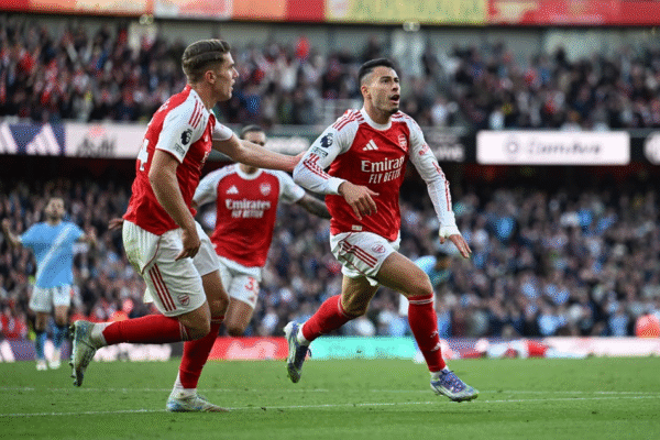 Martinelli’s Late Goal Draw Arsenal to Stay Five Points Behind Liverpool, Man City Remain Ninth