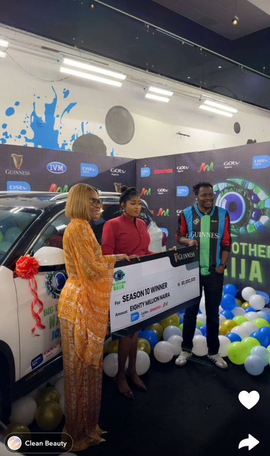 Imisi Ayanwale Presented With ₦150 Million Grand Prize After Winning BBNaija Season 10