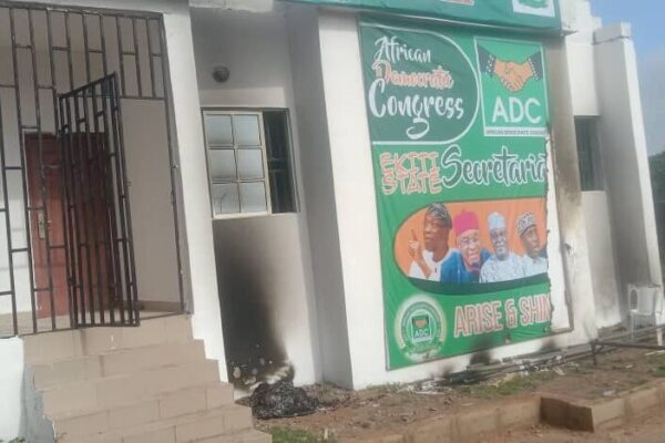 Hoodlums Burn ADC Ekiti Secretariat Ahead of State Executive Council Inauguration