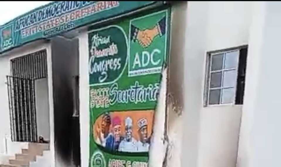 Hoodlums Burn ADC Ekiti Secretariat Ahead of State Executive Council Inauguration