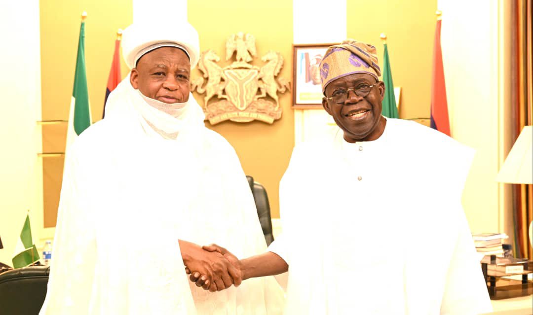 President Tinubu Meets Sultan of Sokoto at State House